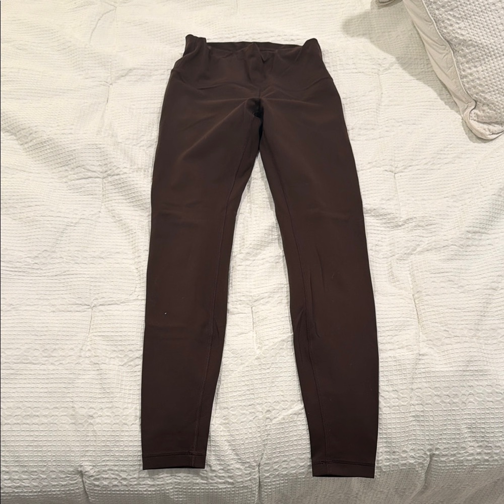 Brown High-Waisted Leggings